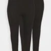 2 Pack - 7/8 Lenght Legging - Leggings - Black 1 2 Pack - 7/8 Lenght Legging - Leggings - Black -Even&Odd a64ab519c14c43a88dbe4f918fcdce16