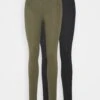 Even&Odd 2 Pack - Leggings -Black Olive 2 Even&Odd 2 Pack - Leggings -Black Olive -Even&Odd a9126f5f104a4e08beb1a7b4b70dee4e