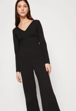 Even&Odd Wide Leg Long Sleeves Bodice - Jumpsuit - Black 11 Even&Odd Wide Leg Long Sleeves Bodice - Jumpsuit - Black -Even&Odd ad28c04fb01448e9bcf880bfd6f93fb0