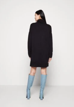 Even&Odd Rollkragen Mini Basic Strickkleid - Strikket Kjole - Black -Even&Odd aec84f67fb904e5fa9c3be079805e449