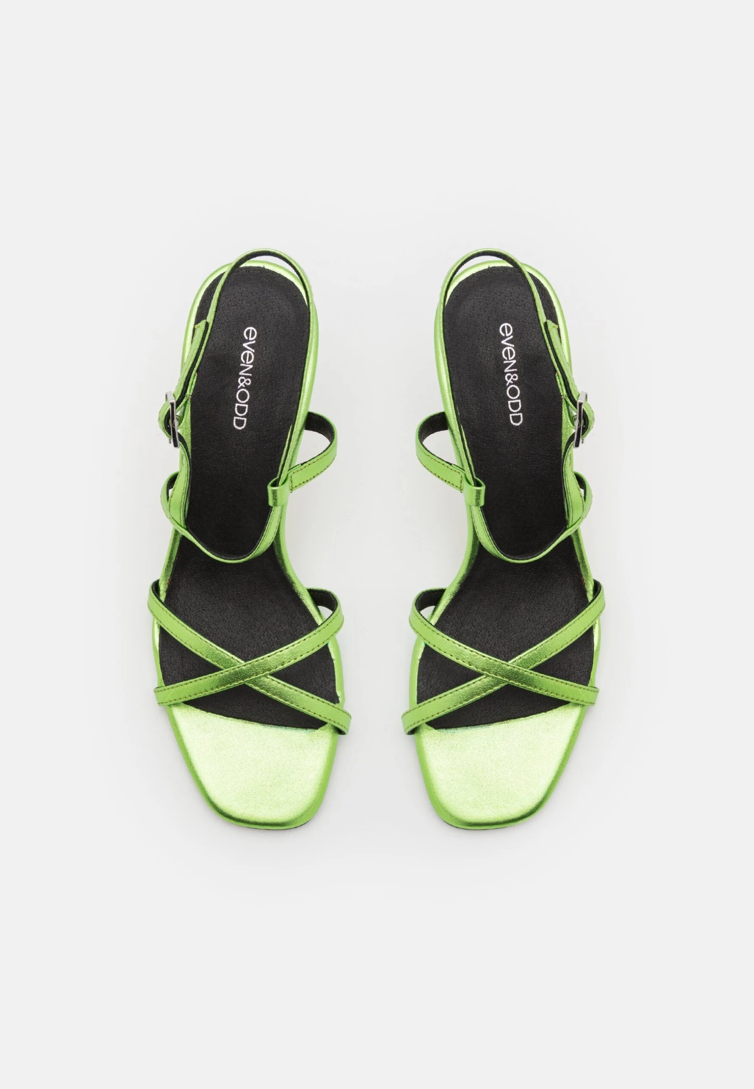 Even&Odd Leather- Sandaler Med Høye Hæler - Green 8 Even&Odd Leather- Sandaler Med Høye Hæler - Green - Bilde 6