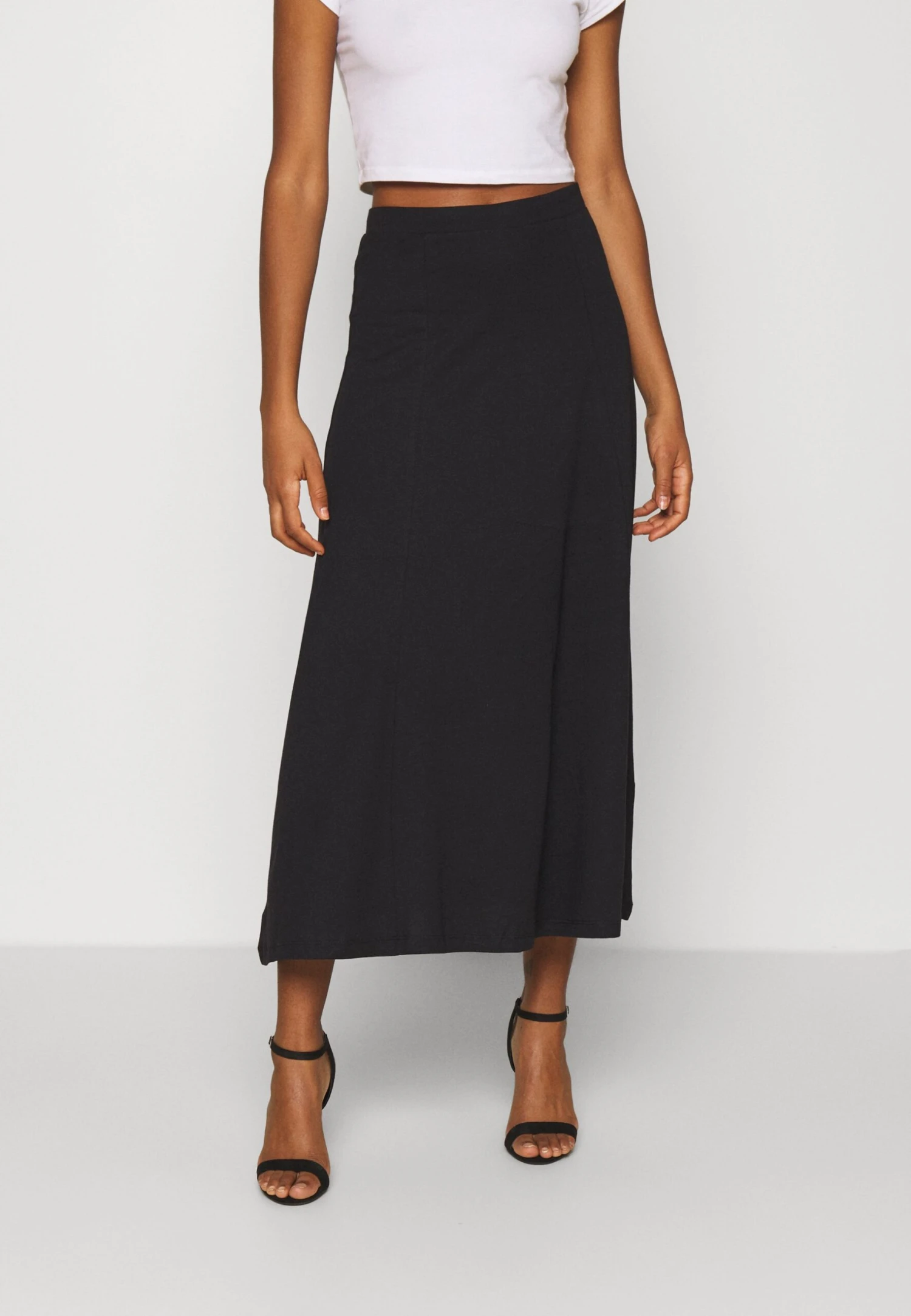 Even&Odd Basic Maxi Skirt - A-Line Skjørt - Black 3 Even&Odd Basic Maxi Skirt - A-Line Skjørt - Black