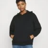 Even&Odd Hoodie Long Without Drawcord And Pocket - Hoodie - Black -Even&Odd b1b08fbda5204d29b7decabcfd306433