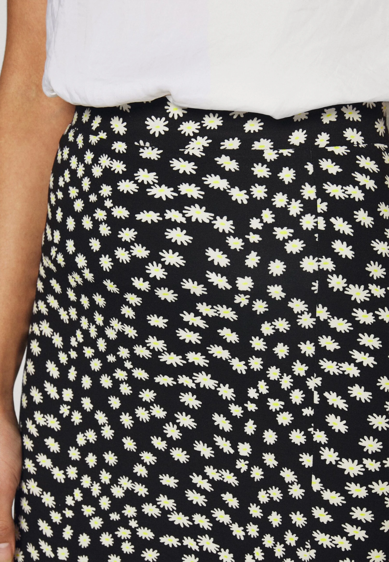 Midi Straight High Skirt - Blyantskjørt - Black/White 8 Midi Straight High Skirt - Blyantskjørt - Black/White - Bilde 6