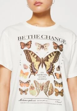 Even&Odd T-Shirts Med Print - Off-White -Even&Odd ce060e767390416fbd62157e44883652