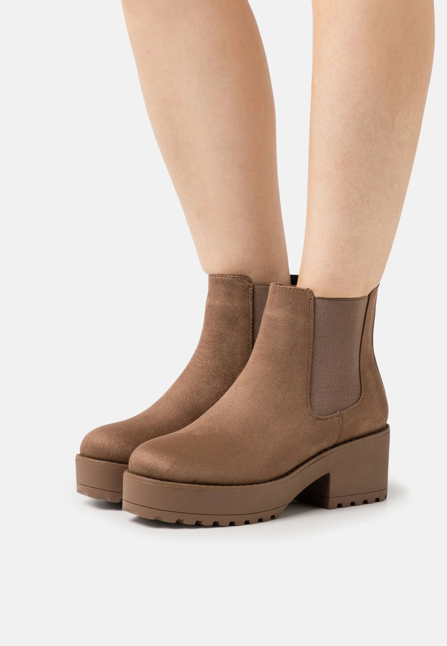 Platåstøvletter - Taupe 3 Platåstøvletter - Taupe