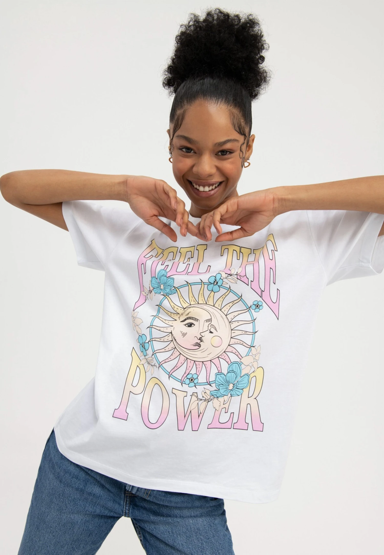 Even&Odd T-Shirts Med Print - White 3 Even&Odd T-Shirts Med Print - White