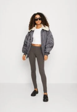 Even&Odd 2 Pack - Leggings - Mottled Dark Grey/Dark Blue