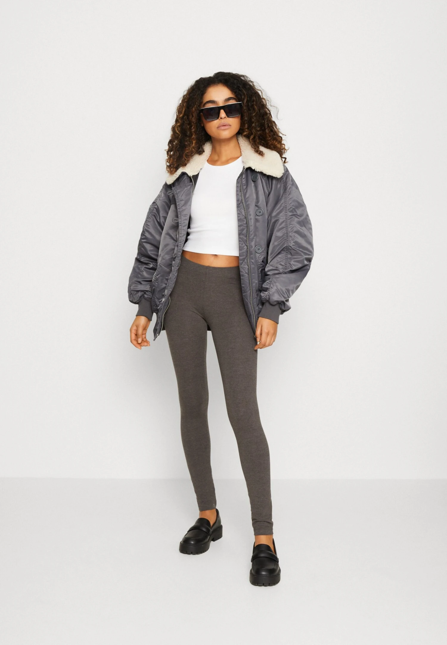 Even&Odd 2 Pack - Leggings - Mottled Dark Grey/Dark Blue 3 Even&Odd 2 Pack - Leggings - Mottled Dark Grey/Dark Blue