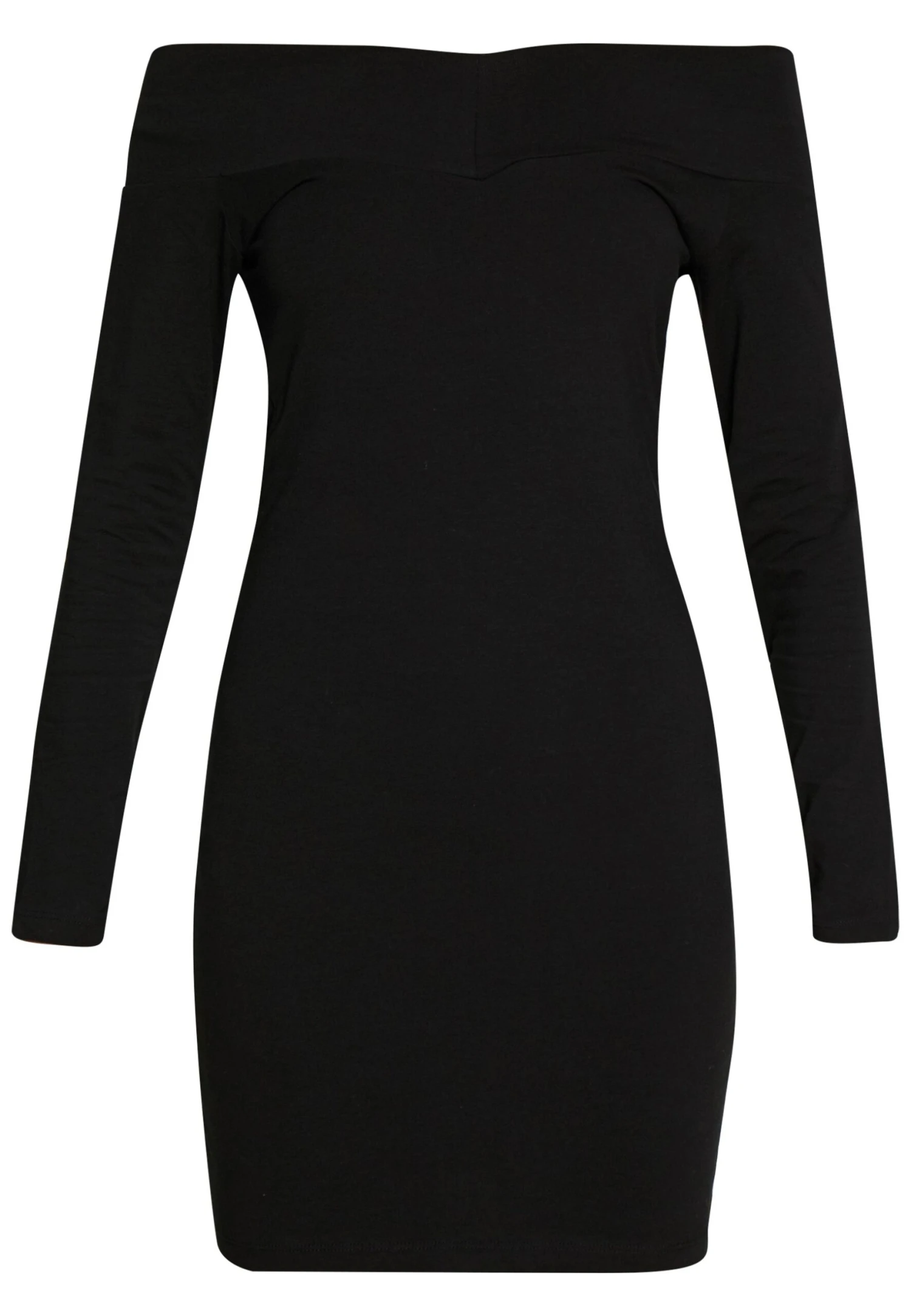 Even&Odd Basic - Off-Shoulder Mini Long Sleeves Dress - Etuikjole - Black 7 Even&Odd Basic - Off-Shoulder Mini Long Sleeves Dress - Etuikjole - Black - Bilde 5