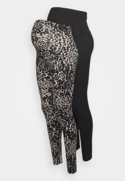 Printed 2 Pack - Leggings - Black/ Multi-Coloured 12 Printed 2 Pack - Leggings - Black/ Multi-Coloured -Even&Odd d42dd1a0bdac446393809ba690bd3653