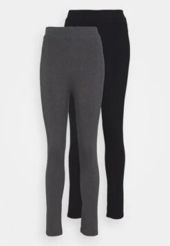 Even&Odd High Waisted Leggings 2 Pack- Leggings - Black/Mottled Dark Grey 14 Even&Odd High Waisted Leggings 2 Pack- Leggings - Black/Mottled Dark Grey -Even&Odd d801180b496544009a781d4a56815d6f