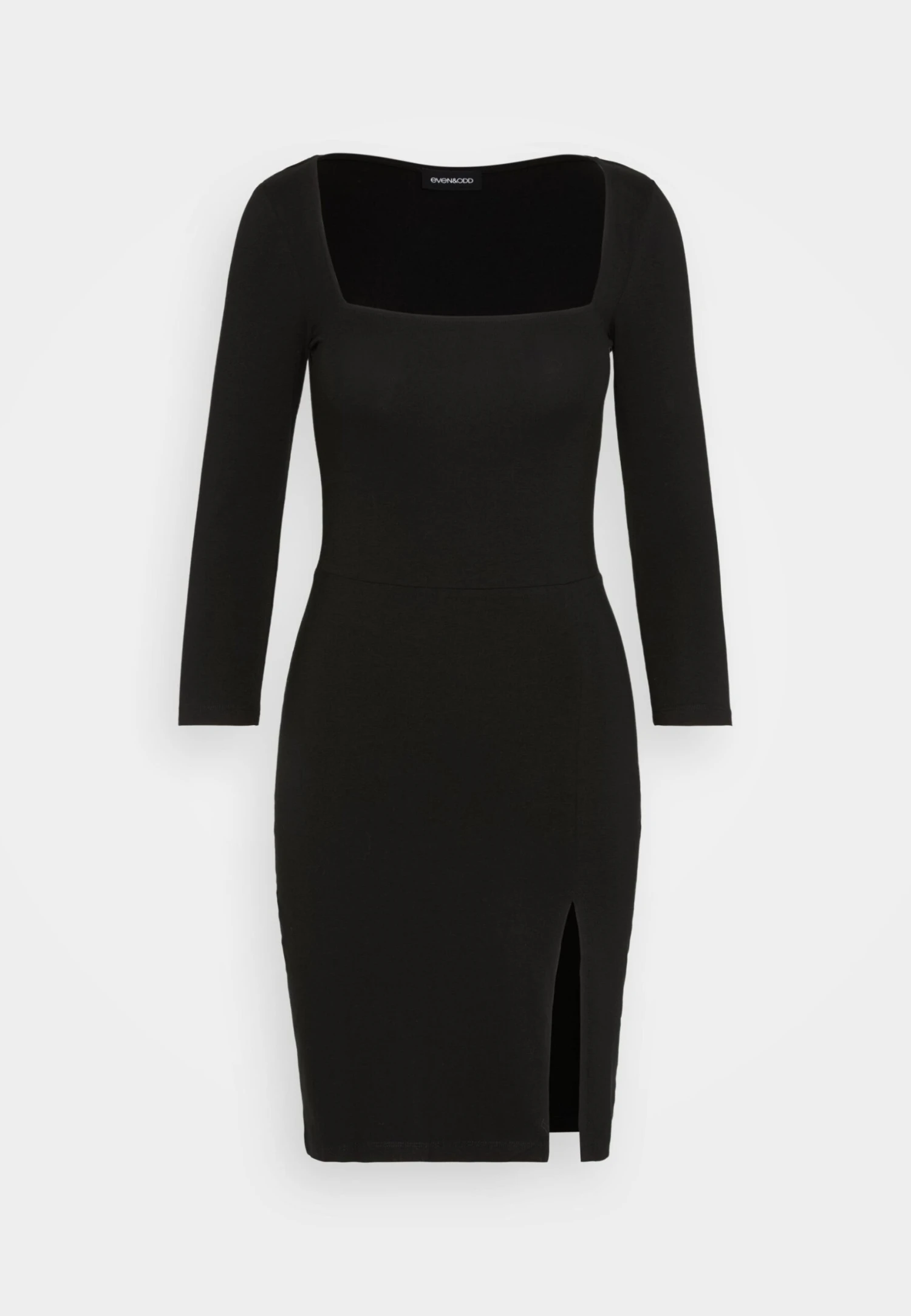 Even&Odd Square Neck Quarter Sleeves Bodycon Mini - Jerseykjole - Black 7 Even&Odd Square Neck Quarter Sleeves Bodycon Mini - Jerseykjole - Black - Bilde 5