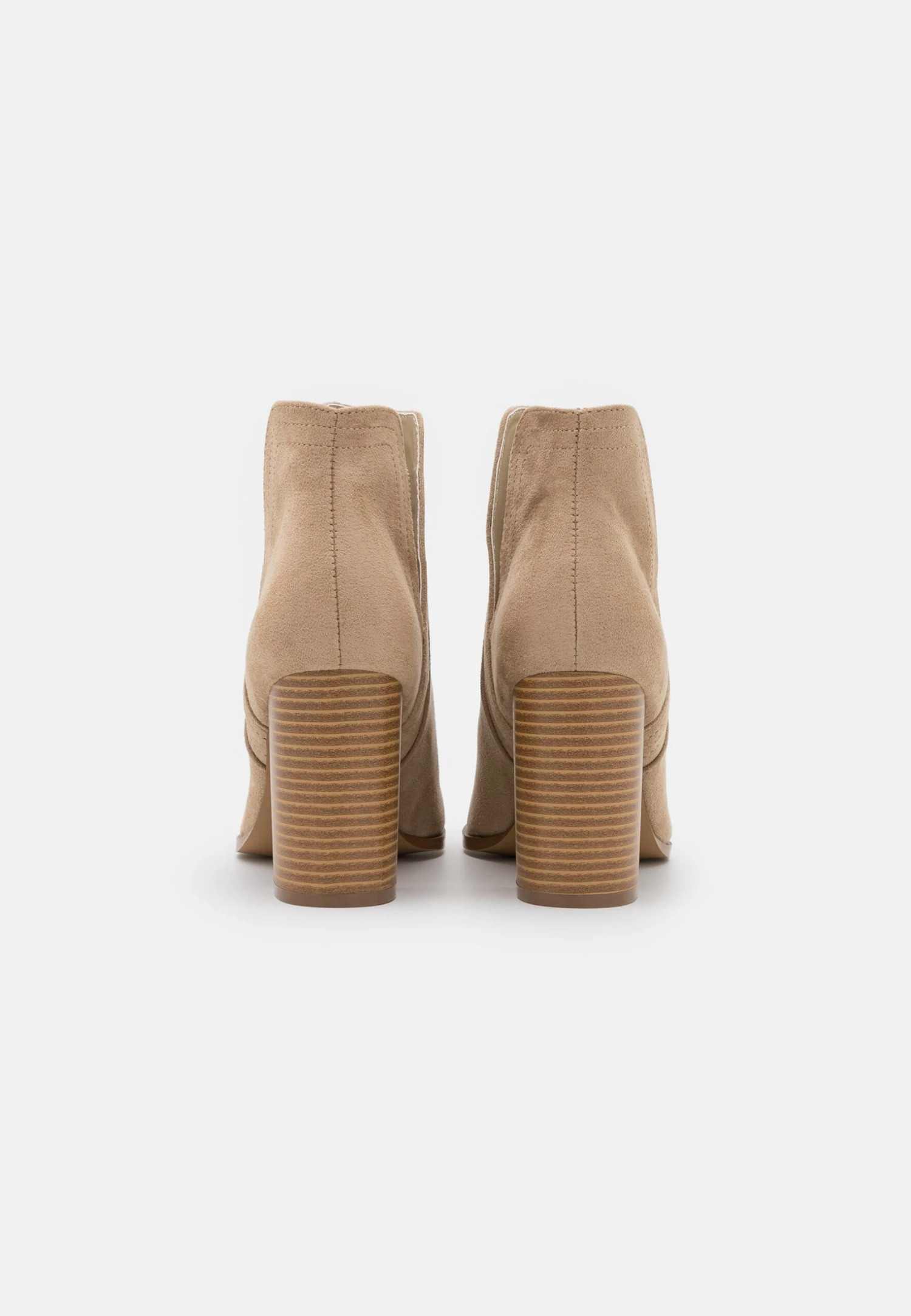Ankelboots Med Høye Hæler - Beige 6 Ankelboots Med Høye Hæler - Beige - Bilde 4