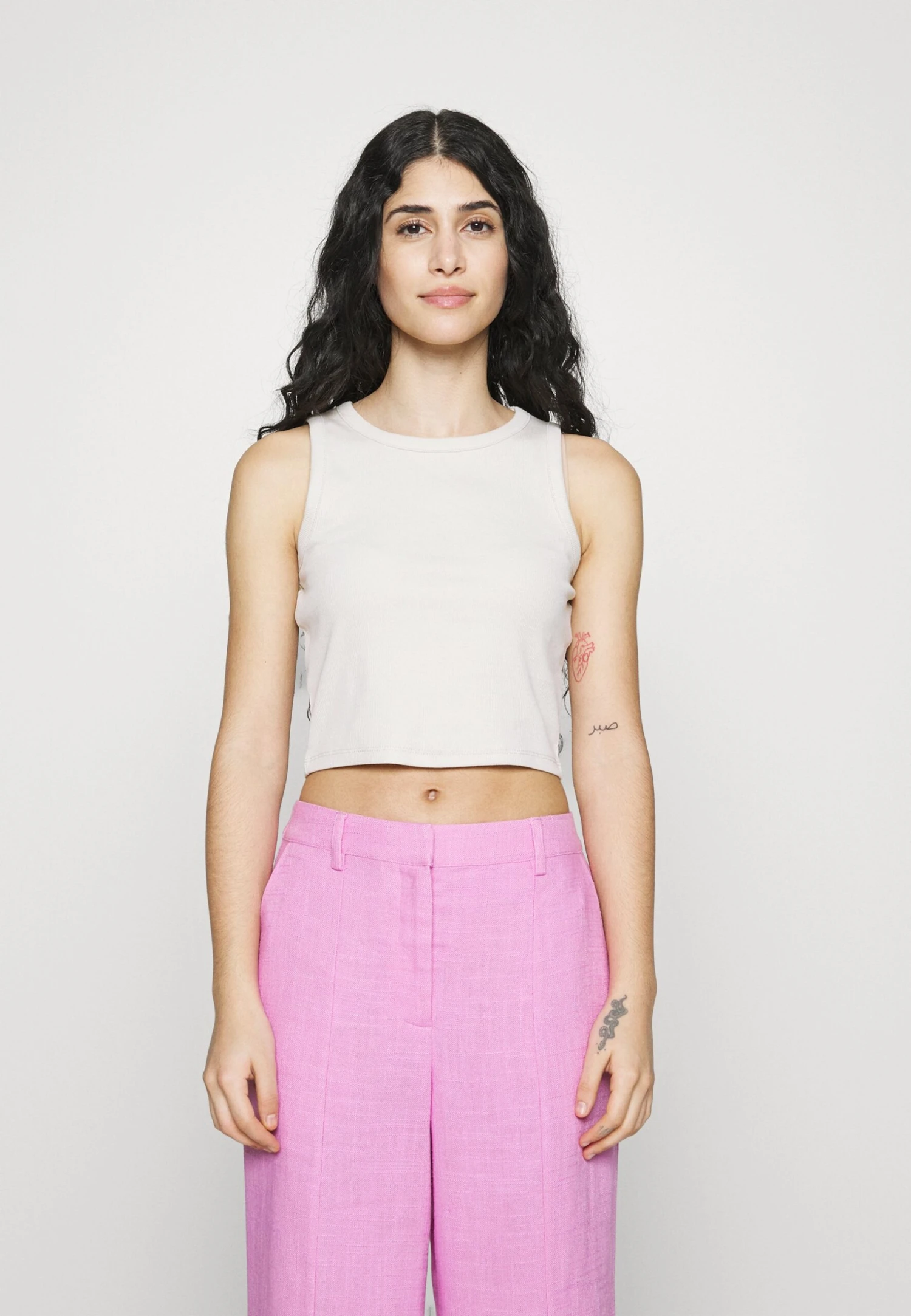 2 Pack - Topper - Beige/White 4 2 Pack - Topper - Beige/White - Bilde 2