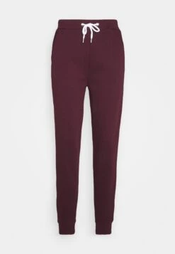 Even&Odd Regular Fit Jogger With Contrast - Joggebukse - Dark Red -Even&Odd e25f67a3843842aa938ff1bb115cd950
