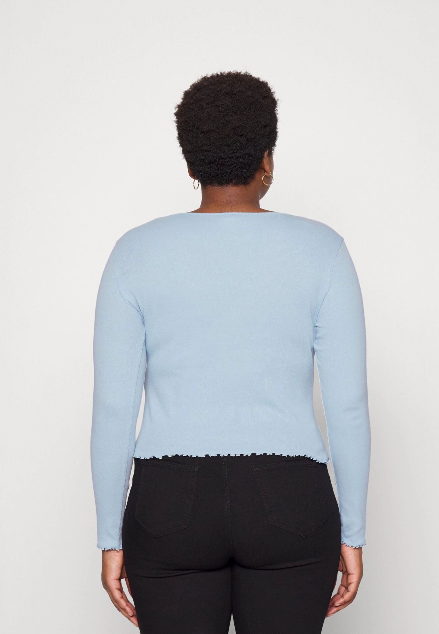 Bpdycon Fit Long Sleeve - Topper Langermet - Light Blue 5 Bpdycon Fit Long Sleeve - Topper Langermet - Light Blue - Bilde 3