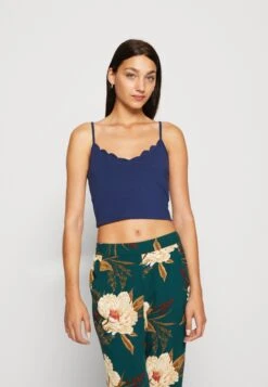 Even&Odd 2 Pack - Topper - White/Dark Blue -Even&Odd e62b86bcf47e4344bccb831541fbc7ca