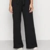 Even&Odd Belt Detail Wide Leg Pants - Bukse - Black 1 Even&Odd Belt Detail Wide Leg Pants - Bukse - Black -Even&Odd e8d7914b9bd54216af453e99646a500d