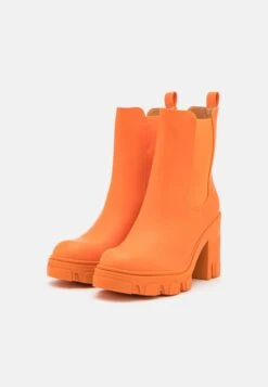 Even&Odd Ankelboots Med Høye Hæler - Orange -Even&Odd eb7ddf808cff4abab7295170458461e9