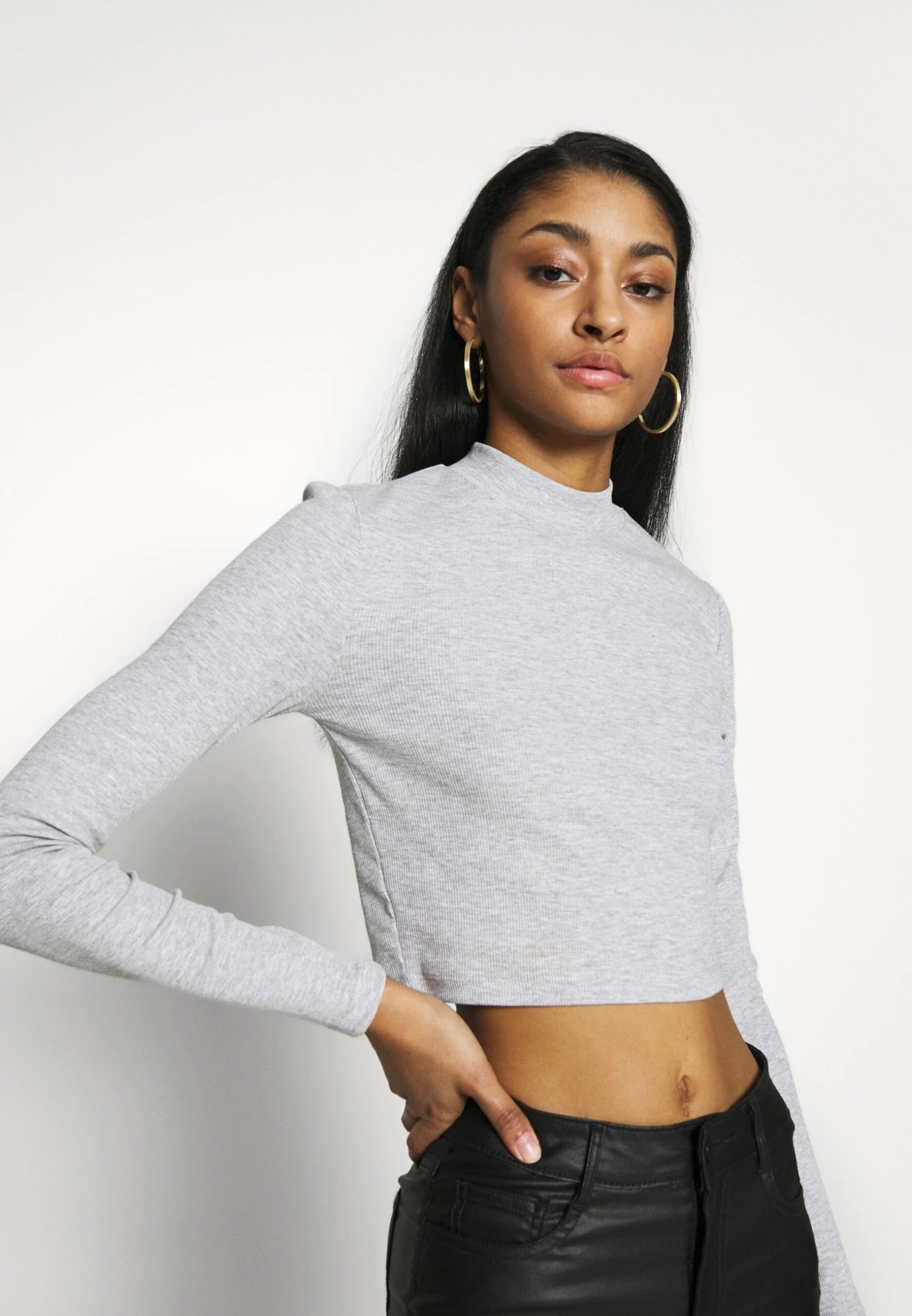 Even&Odd 2 Pack - Topper Langermet - Light Grey/Black 8 Even&Odd 2 Pack - Topper Langermet - Light Grey/Black - Bilde 6