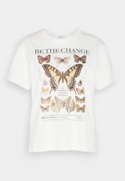 Even&Odd T-Shirts Med Print - Off-White -Even&Odd f146bd77b30543db94536ec66812f977