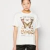 Even&Odd T-Shirts Med Print - Off-White -Even&Odd f57dc6b81bf64fef83b078f46d97870c