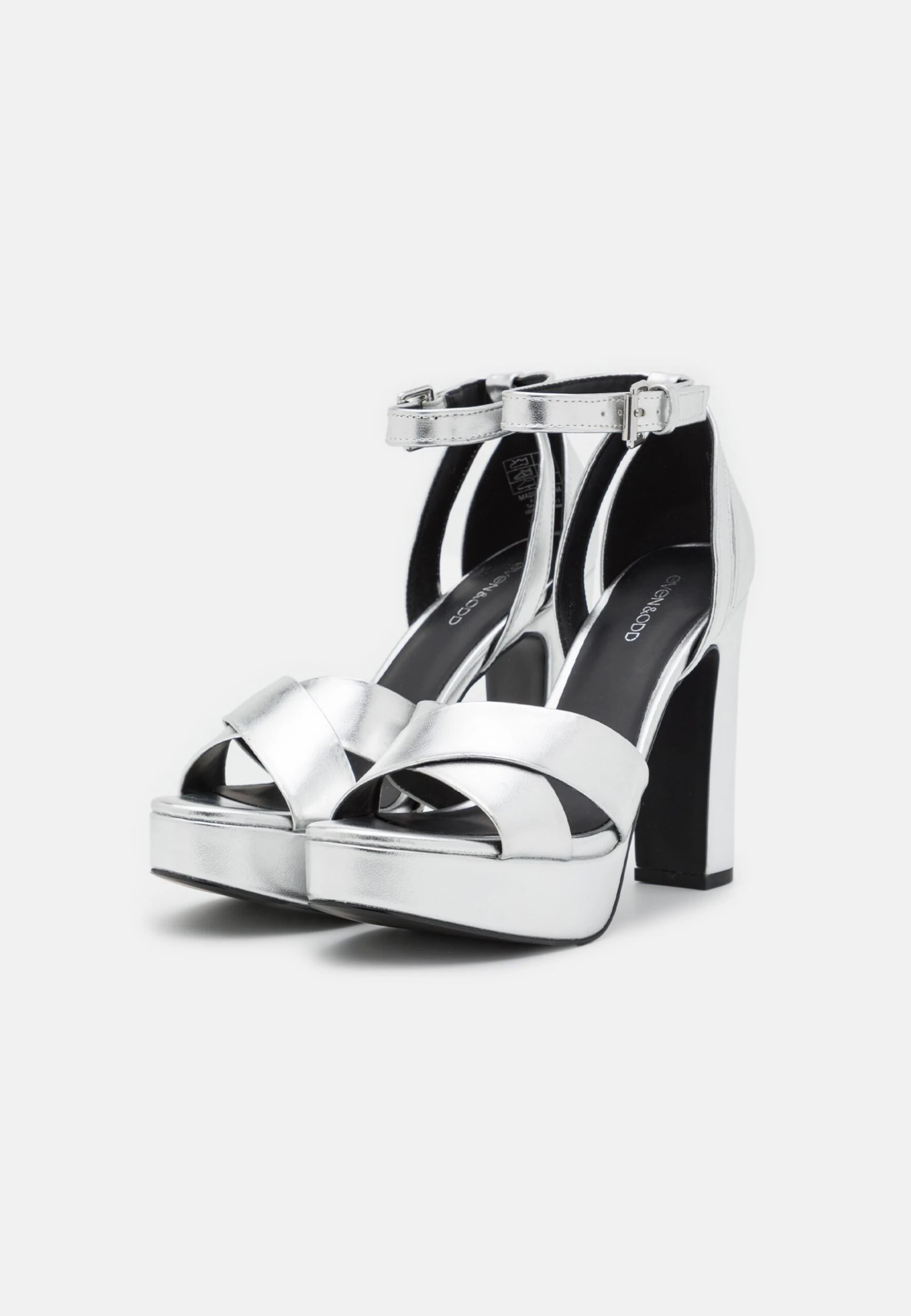 Even&Odd Sandaler Med Høye Hæler - Silver 5 Even&Odd Sandaler Med Høye Hæler - Silver - Bilde 3