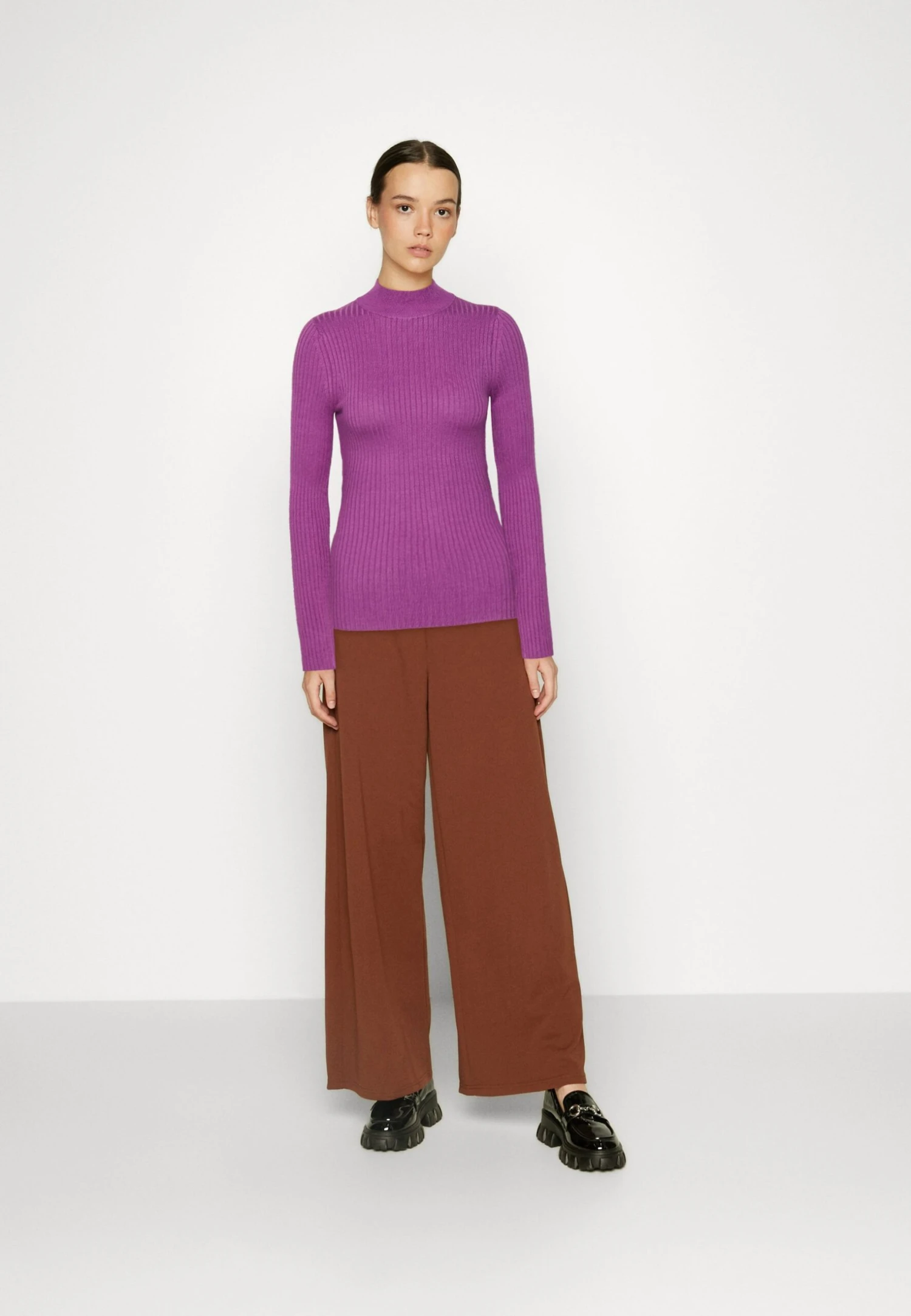 Even&Odd Strikkegenser - Purple 4 Even&Odd Strikkegenser - Purple - Bilde 2