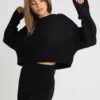 Even&Odd Cropped Jumper - Strikkegenser - Black 2 Even&Odd Cropped Jumper - Strikkegenser - Black -Even&Odd fd3bd6122f154dad894d971b813e9d0b